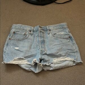 Distressed Jean Shorts